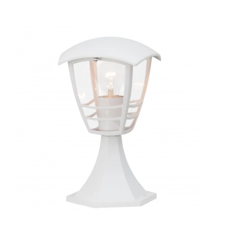 AB143384/05 exterier.stlpikove svietidlo 1x40W/E27, IP44, d16cm, biely kov/plast