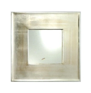AK1001.PL351 exkluzivne zrkadlo strieborne, 66x66cm, stvorec
