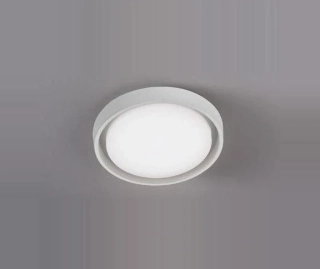 AA1LD0130B3 nastenne svietidlo 8,4W/LED/3000K/650lm, IP54, d18cm, AL/biela/pc difuzor