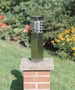 AB147084/82 exterier.stlpikove svietidlo 1x11W/E27, IP23, v40cm, usl.ocel/matny akryl